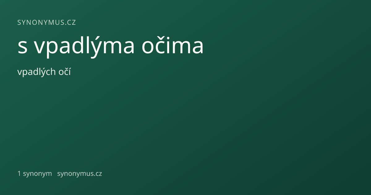 Náhled odkazu: s vpadlýma očima