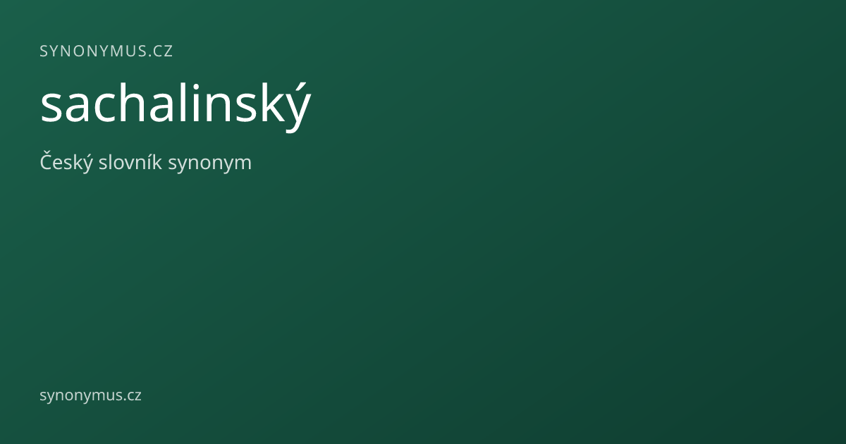 Náhled odkazu: sachalinský