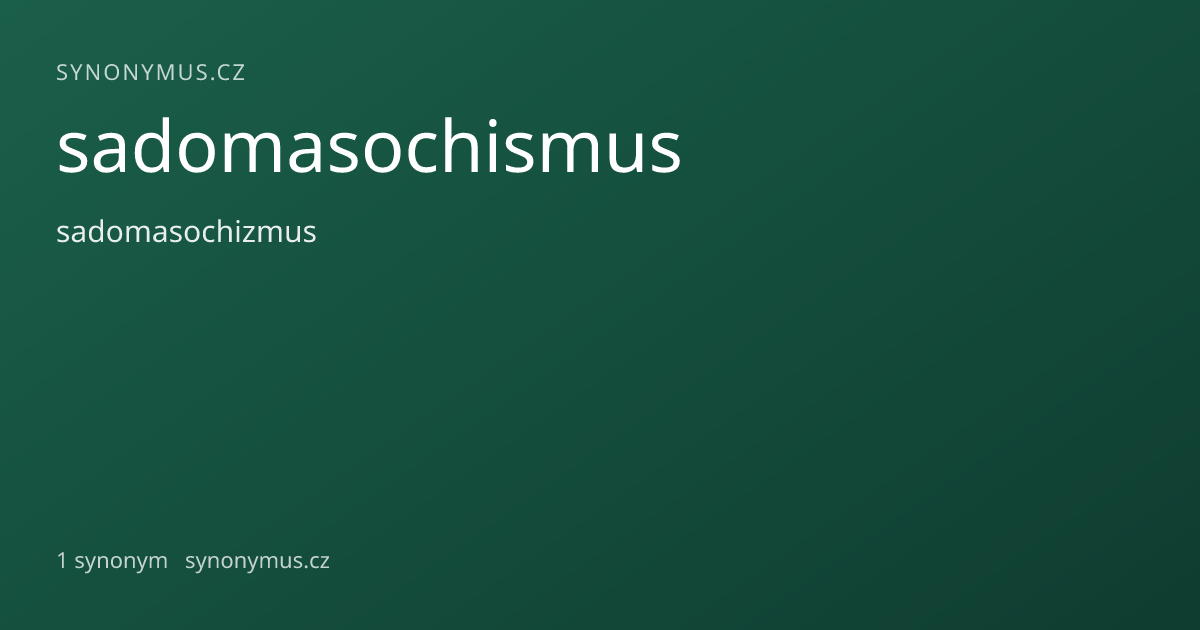 Náhled odkazu: sadomasochismus