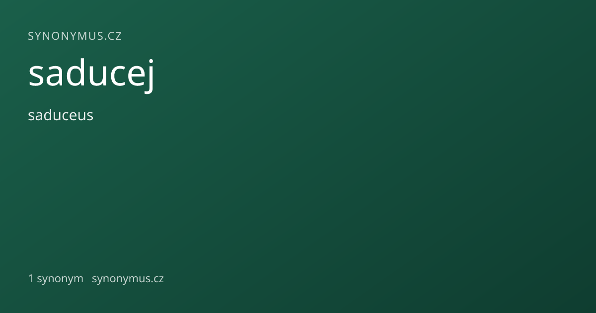 Náhled odkazu: saducej