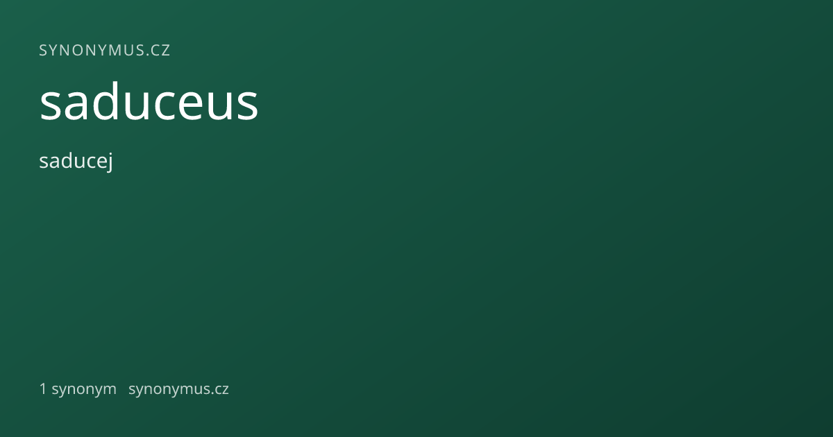 Náhled odkazu: saduceus