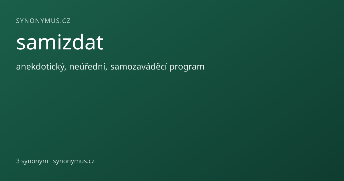 Náhled odkazu: samizdat
