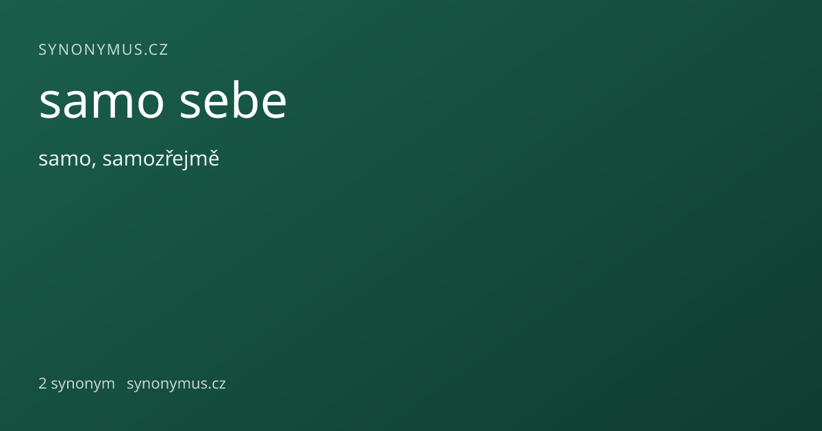 Náhled odkazu: samo sebe