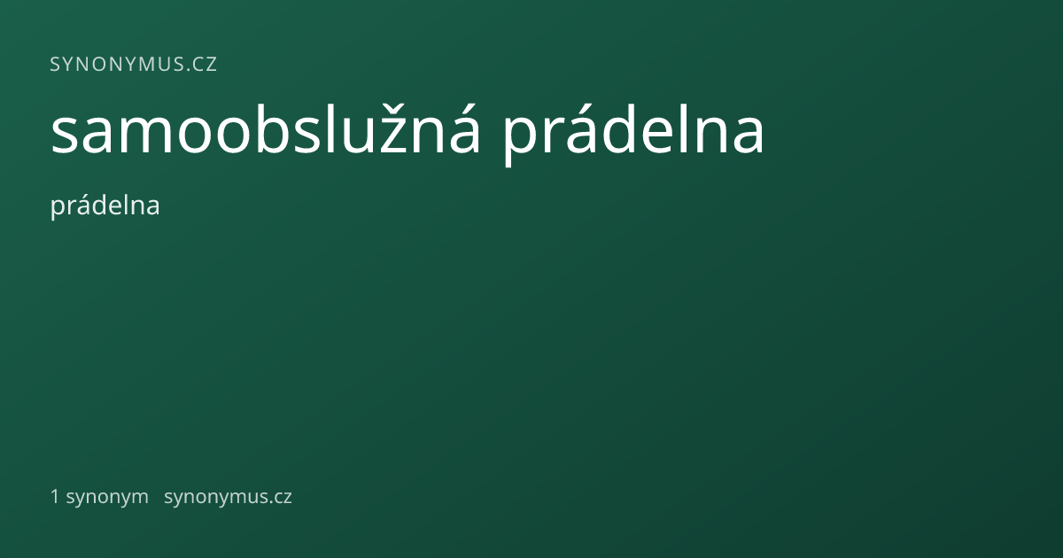 Náhled odkazu: samoobslužná prádelna