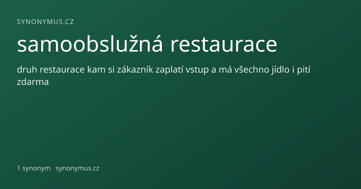 Náhled odkazu: samoobslužná restaurace