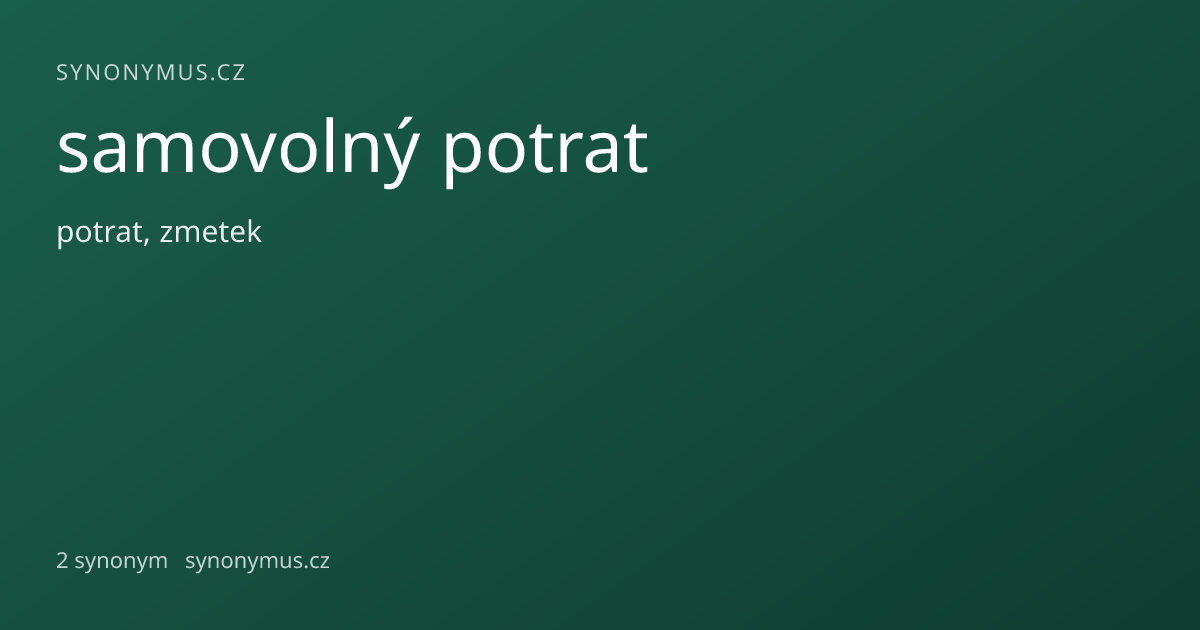 Náhled odkazu: samovolný potrat