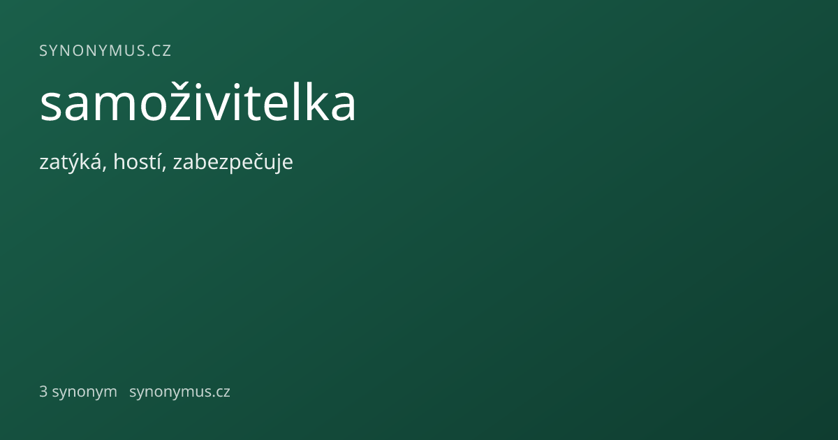 Náhled odkazu: samoživitelka