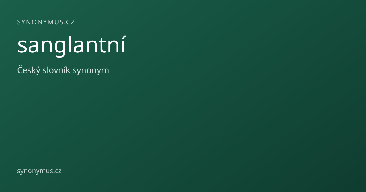 Náhled odkazu: sanglantní