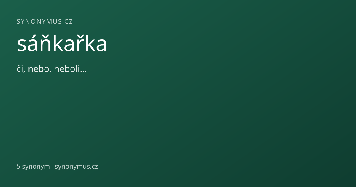 Náhled odkazu: sáňkařka