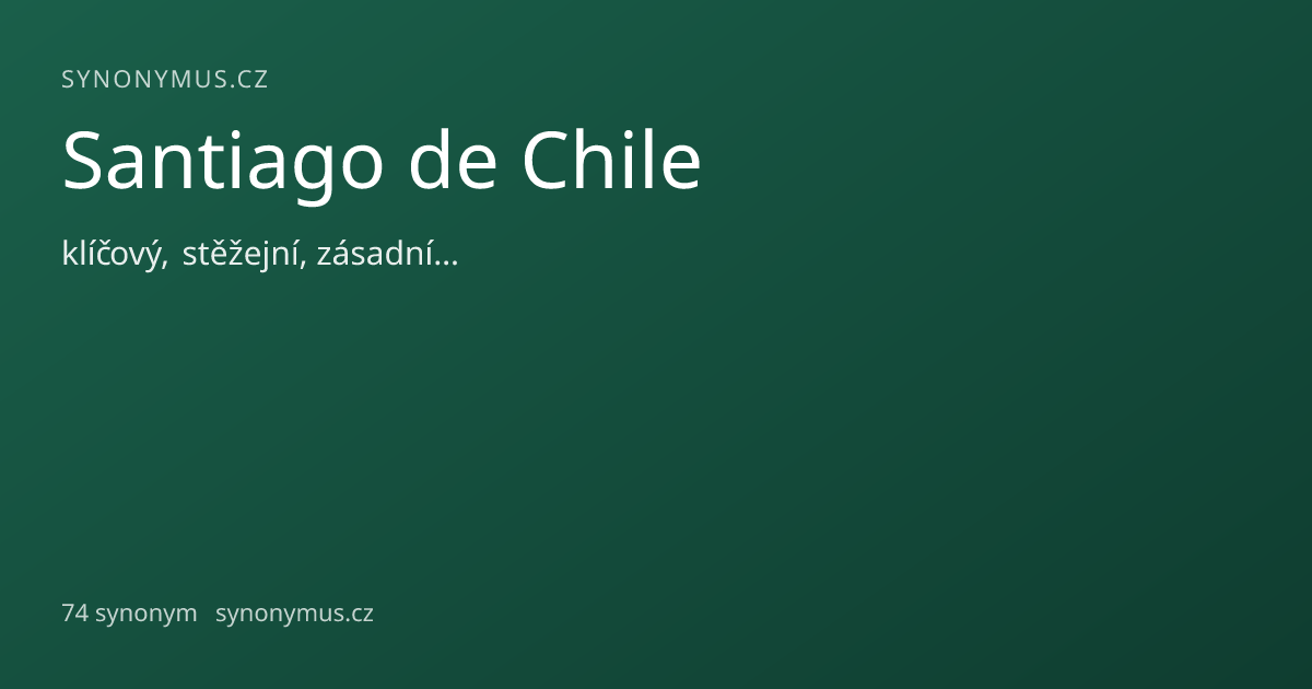 Náhled odkazu: Santiago de Chile