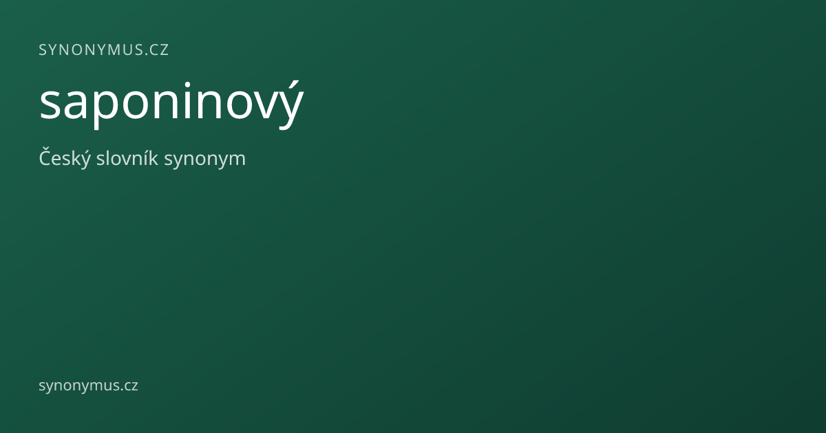 Náhled odkazu: saponinový