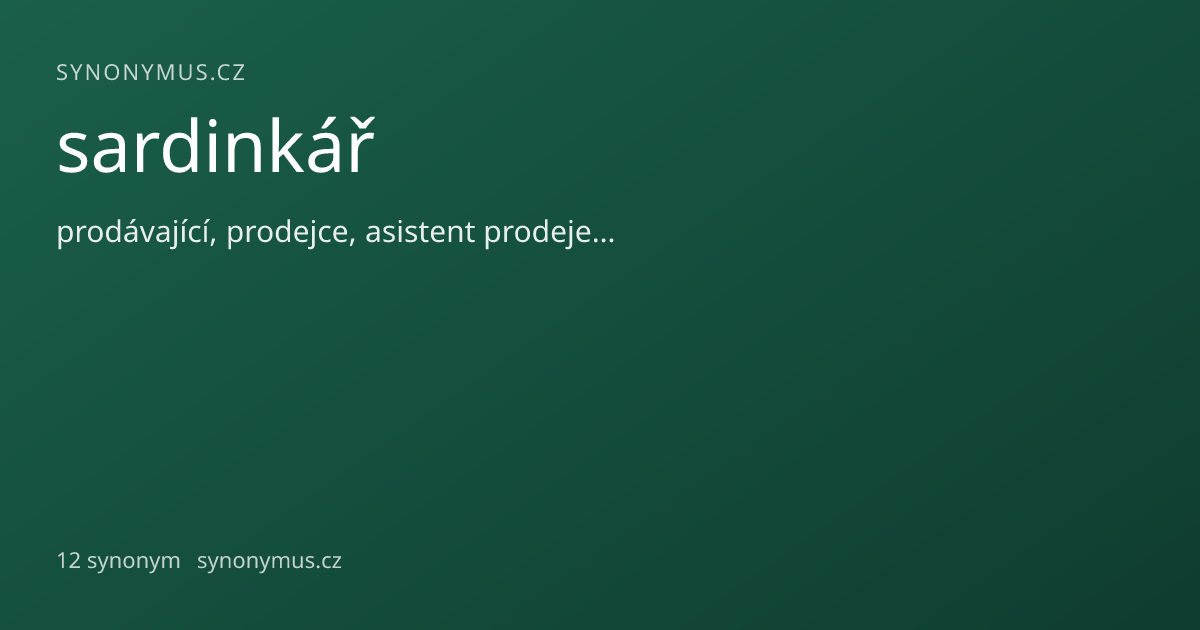 Náhled odkazu: sardinkář