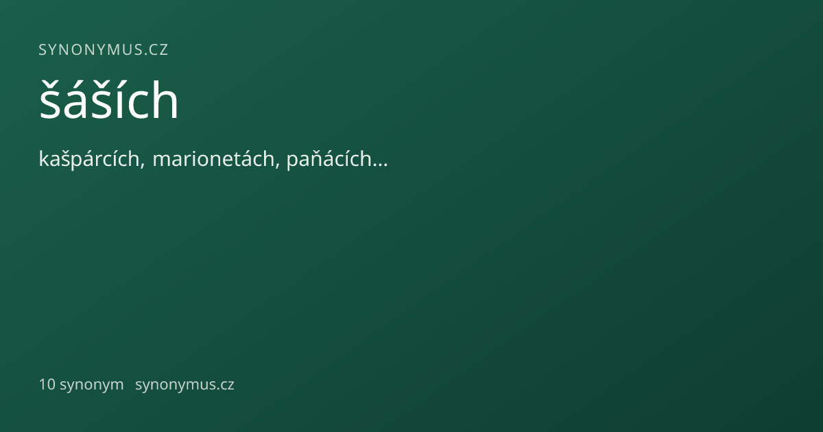 Náhled odkazu: šáších
