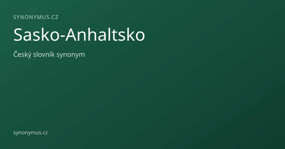Náhled odkazu: Sasko-Anhaltsko