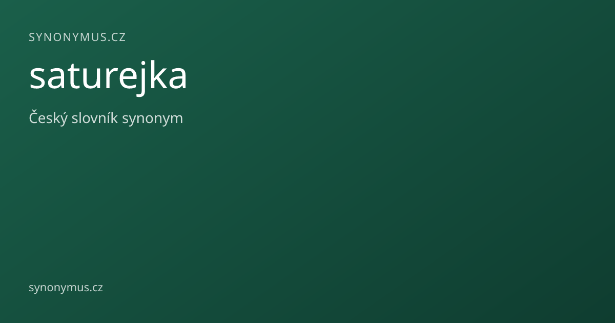 Náhled odkazu: saturejka