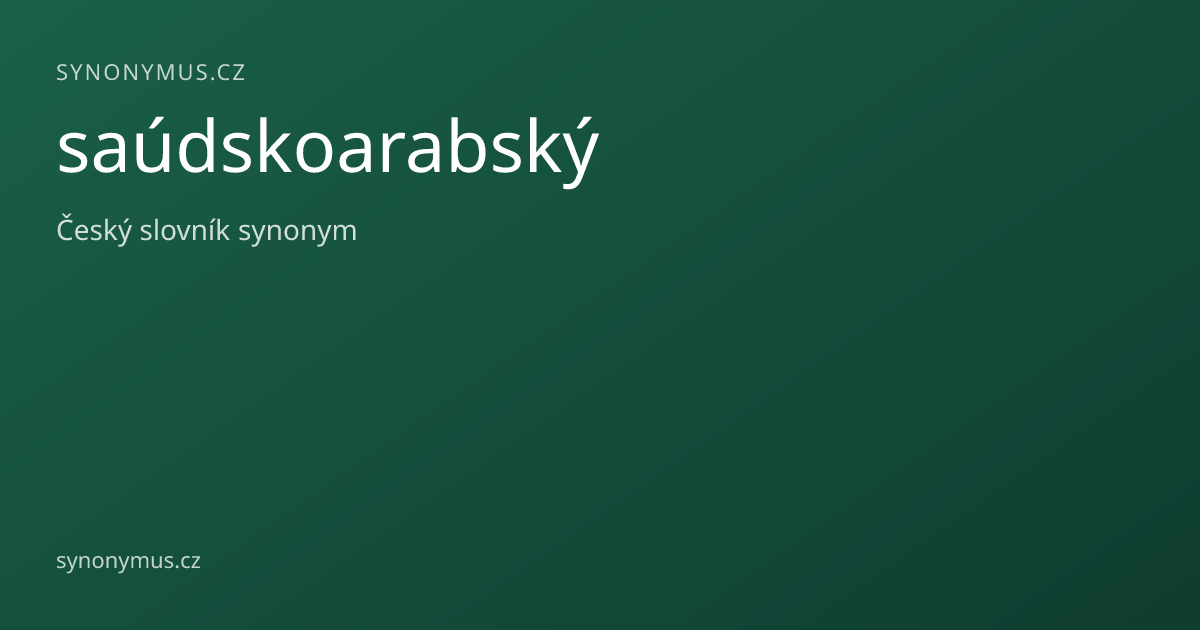Náhled odkazu: saúdskoarabský