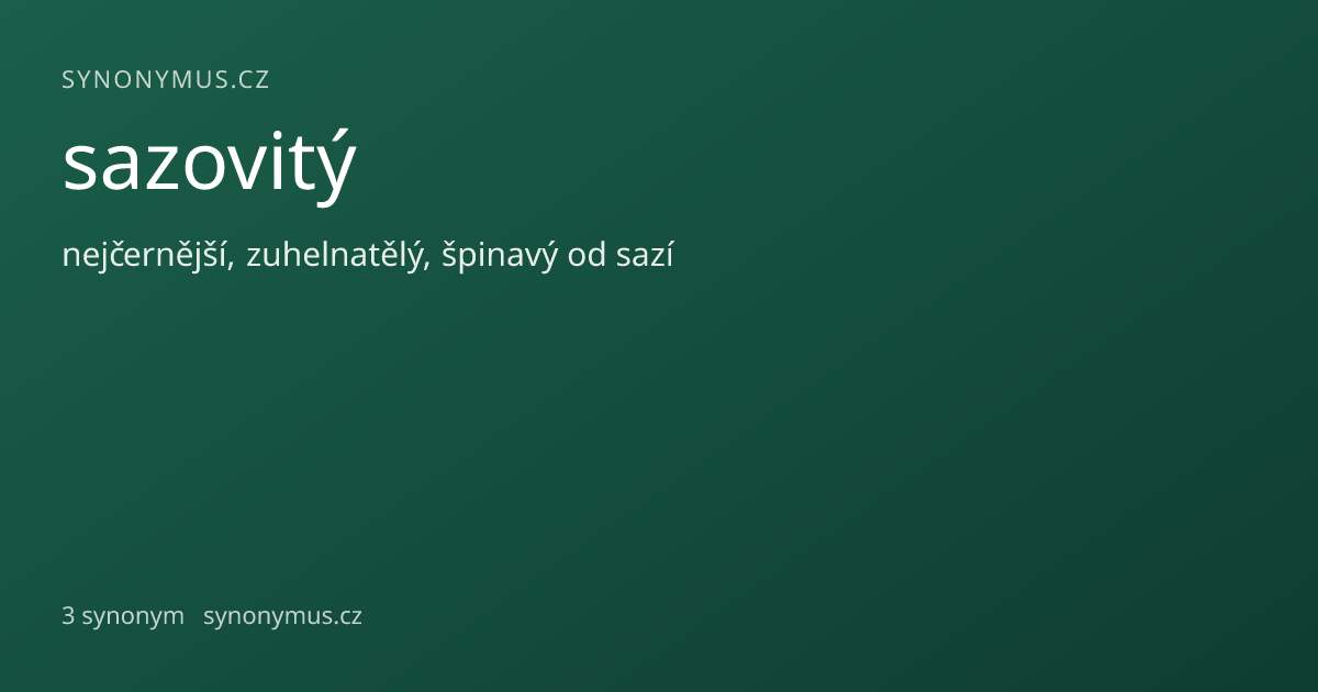 Náhled odkazu: sazovitý