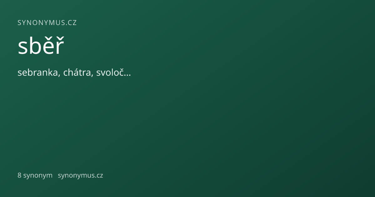 Náhled odkazu: sběř