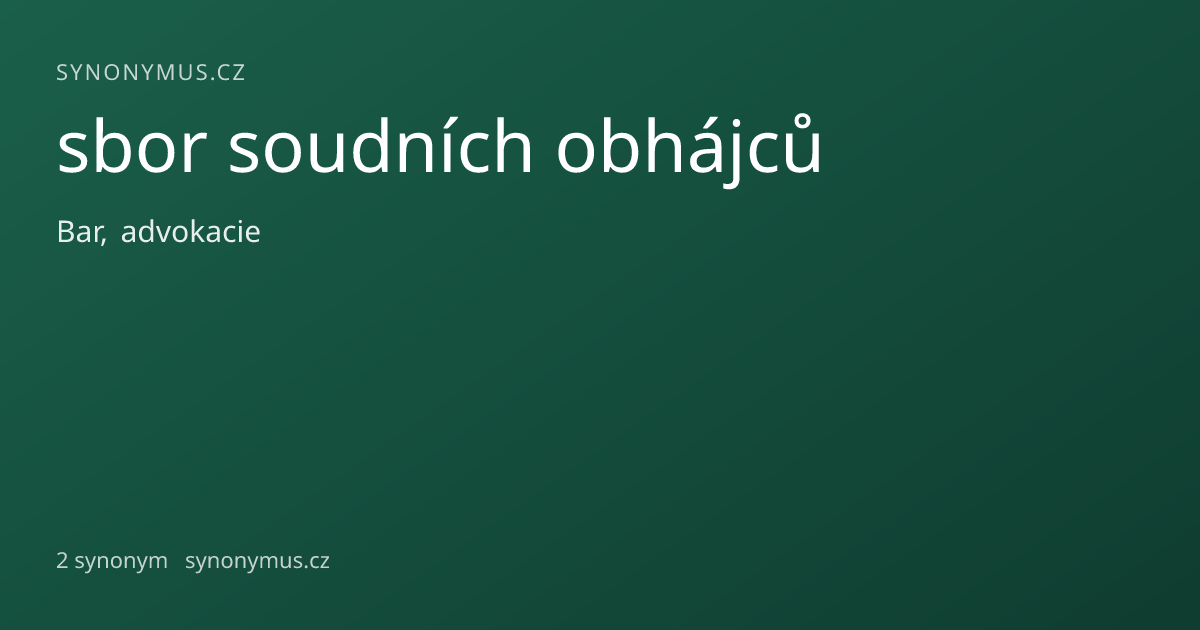 Náhled odkazu: sbor soudních obhájců