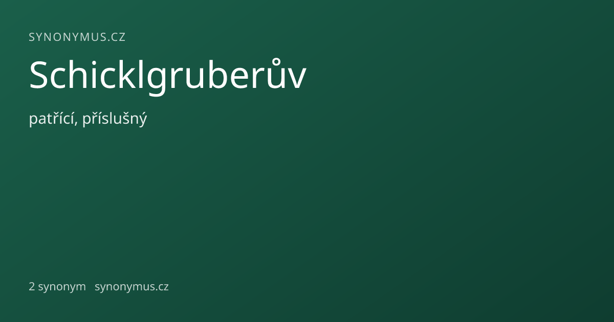 Náhled odkazu: Schicklgruberův