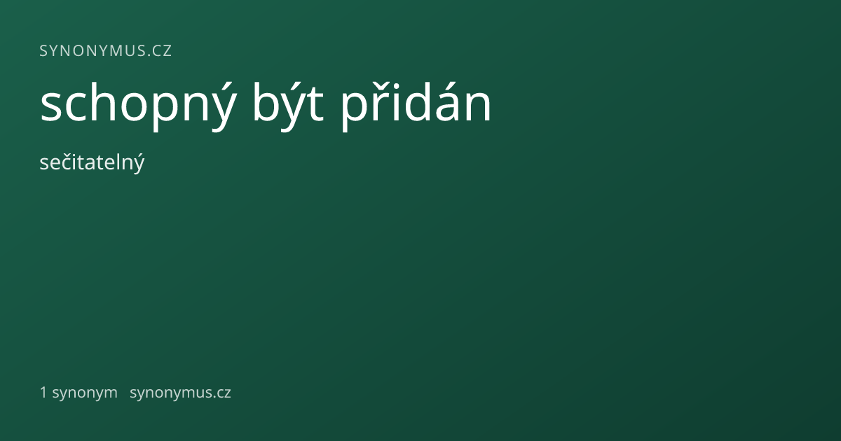 Náhled odkazu: schopný být přidán