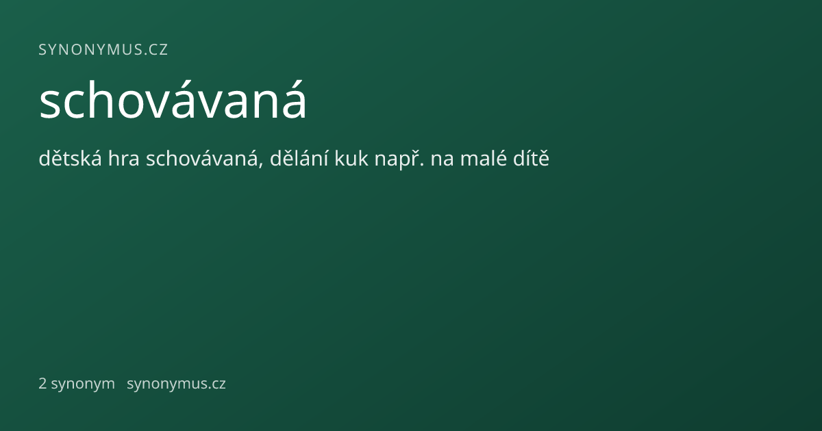 Náhled odkazu: schovávaná