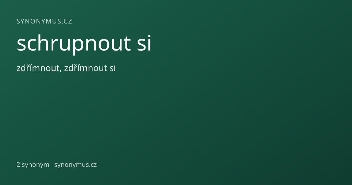 Náhled odkazu: schrupnout si