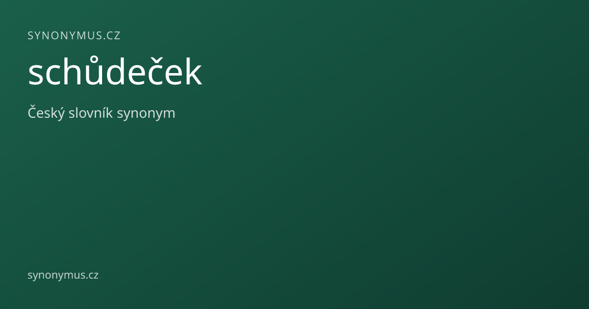 Náhled odkazu: schůdeček