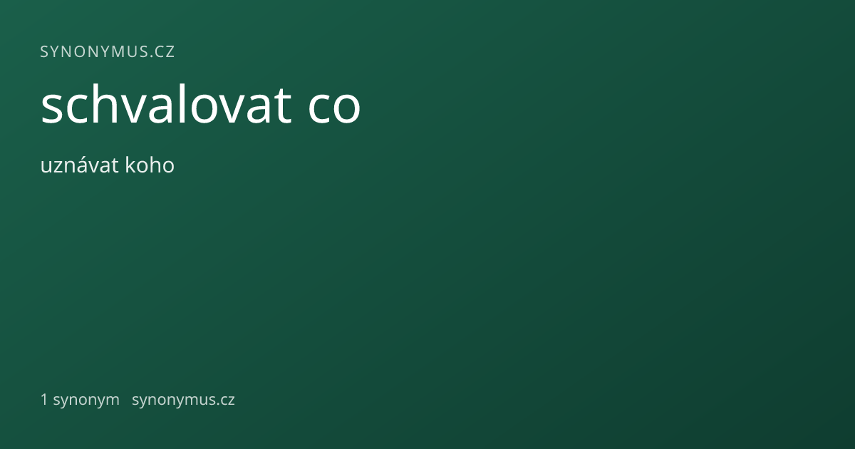 Náhled odkazu: schvalovat co