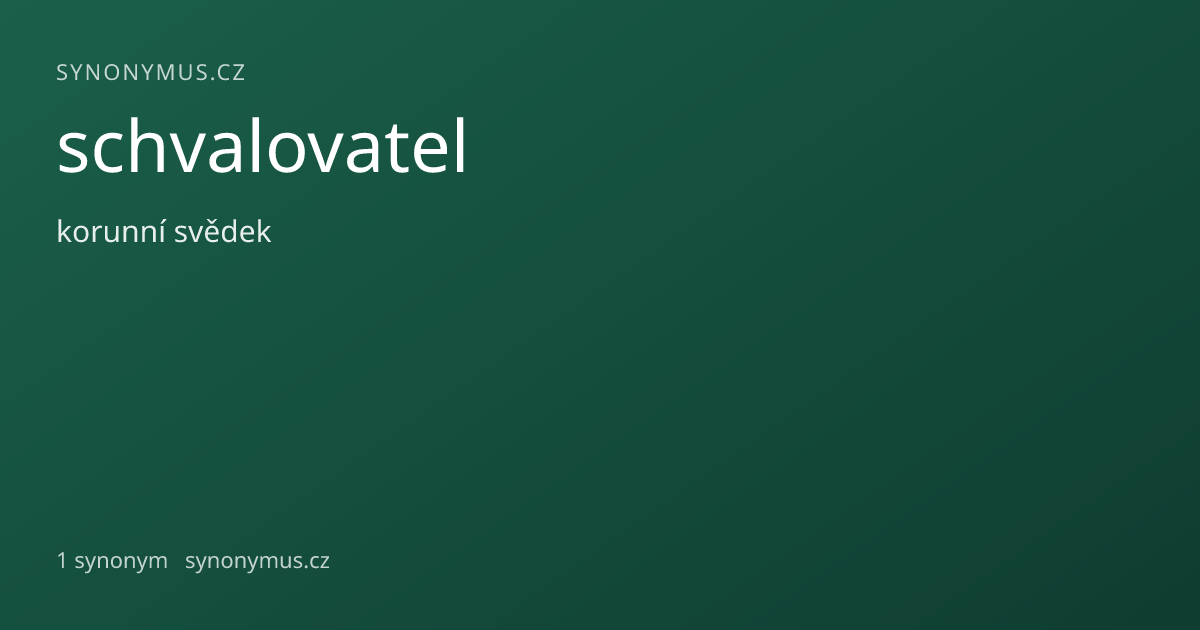 Náhled odkazu: schvalovatel