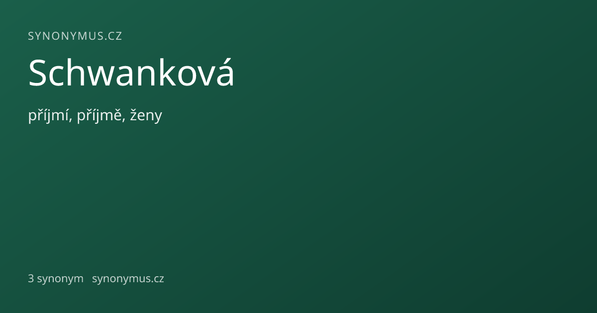 Náhled odkazu: Schwanková