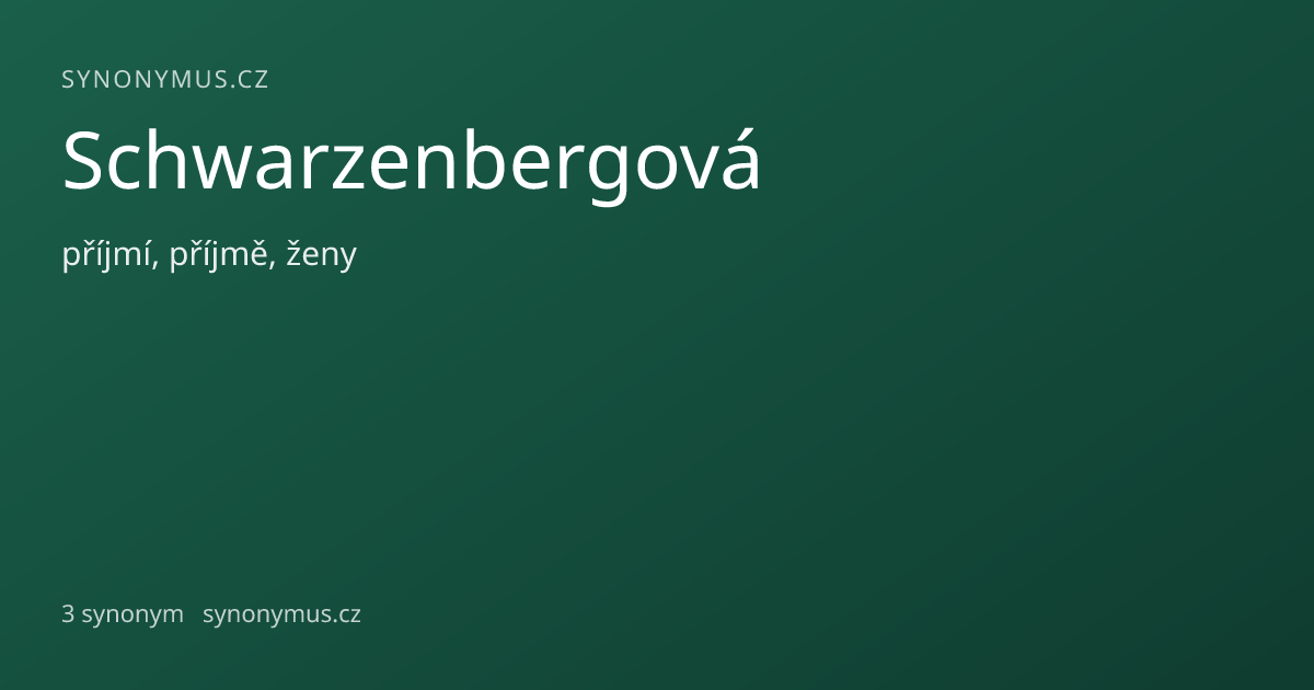 Náhled odkazu: Schwarzenbergová