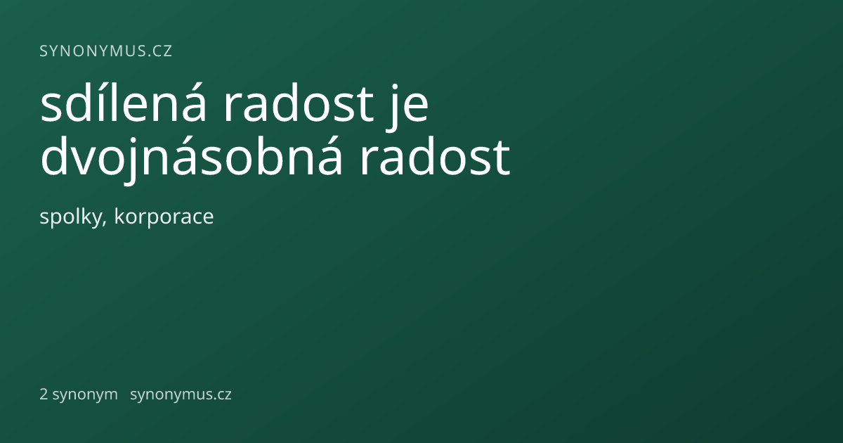 Náhled odkazu: sdílená radost je dvojnásobná radost