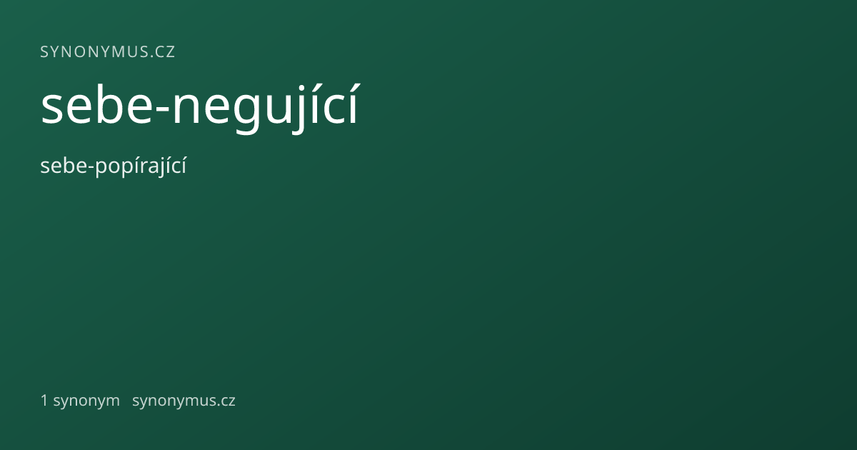 Náhled odkazu: sebe-negující