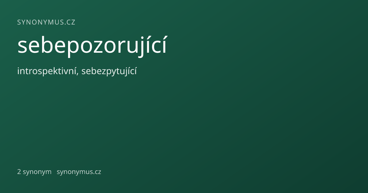 Náhled odkazu: sebepozorující