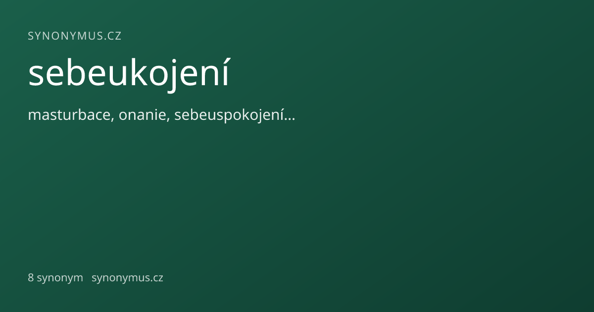 Náhled odkazu: sebeukojení