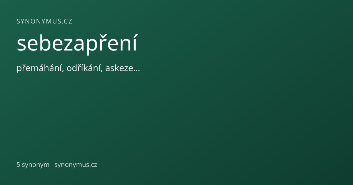 Náhled odkazu: sebezapření