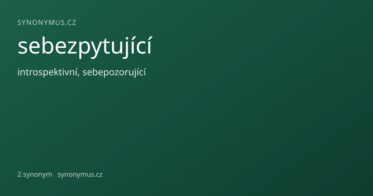 Náhled odkazu: sebezpytující