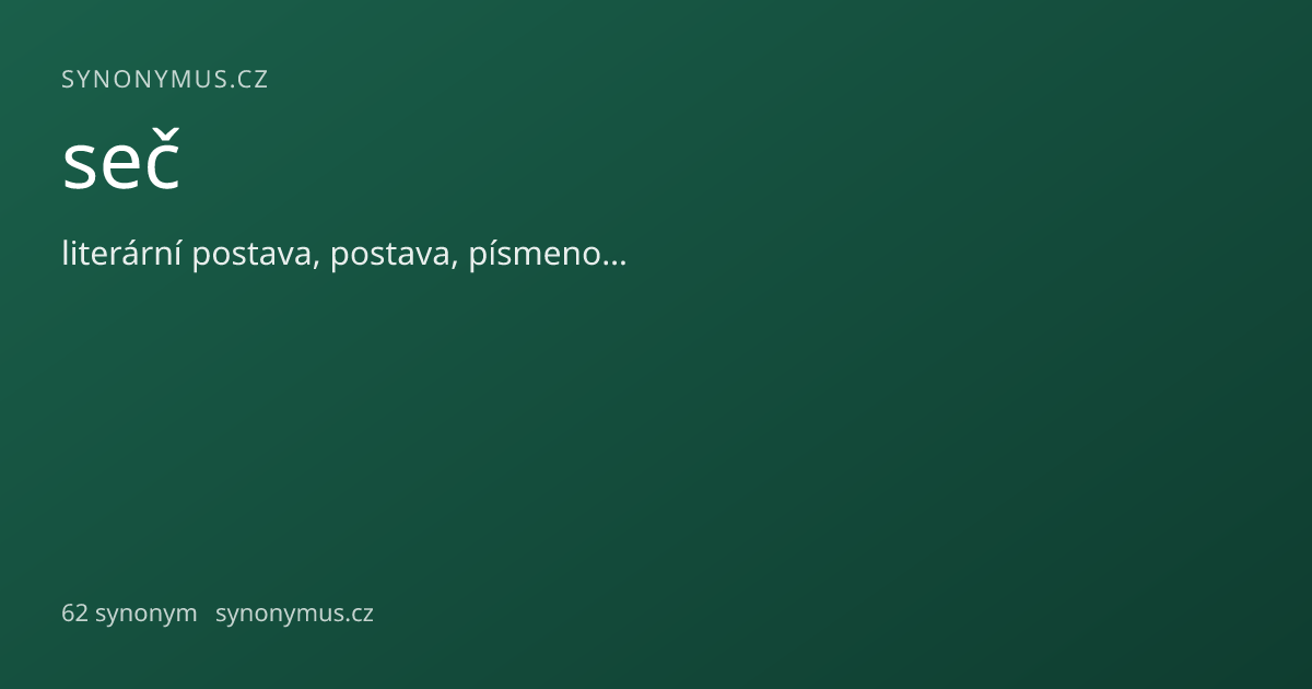 Náhled odkazu: seč