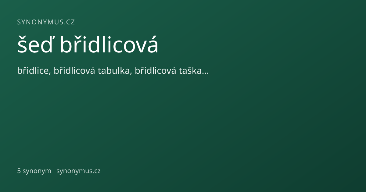 Náhled odkazu: šeď břidlicová