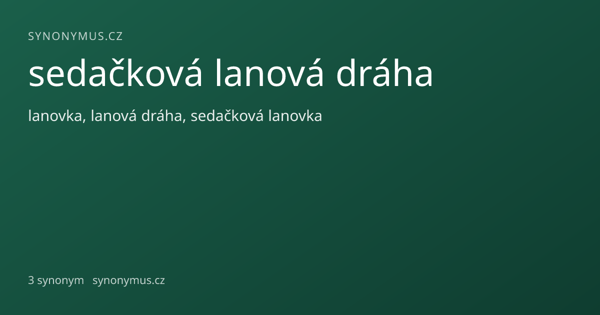 Náhled odkazu: sedačková lanová dráha