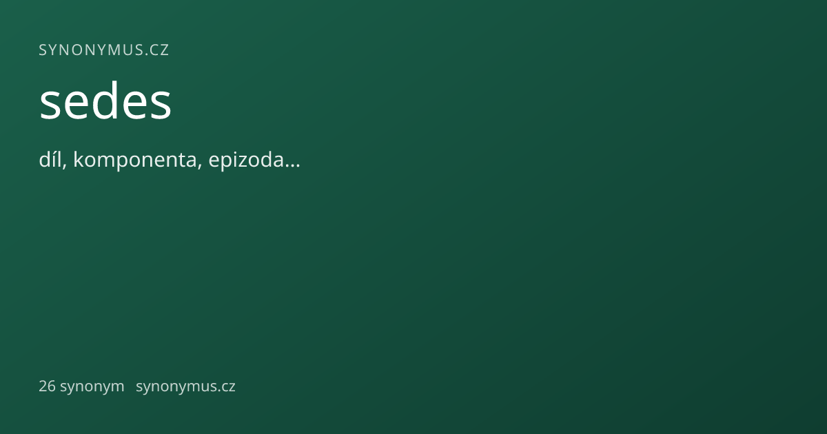 Náhled odkazu: sedes