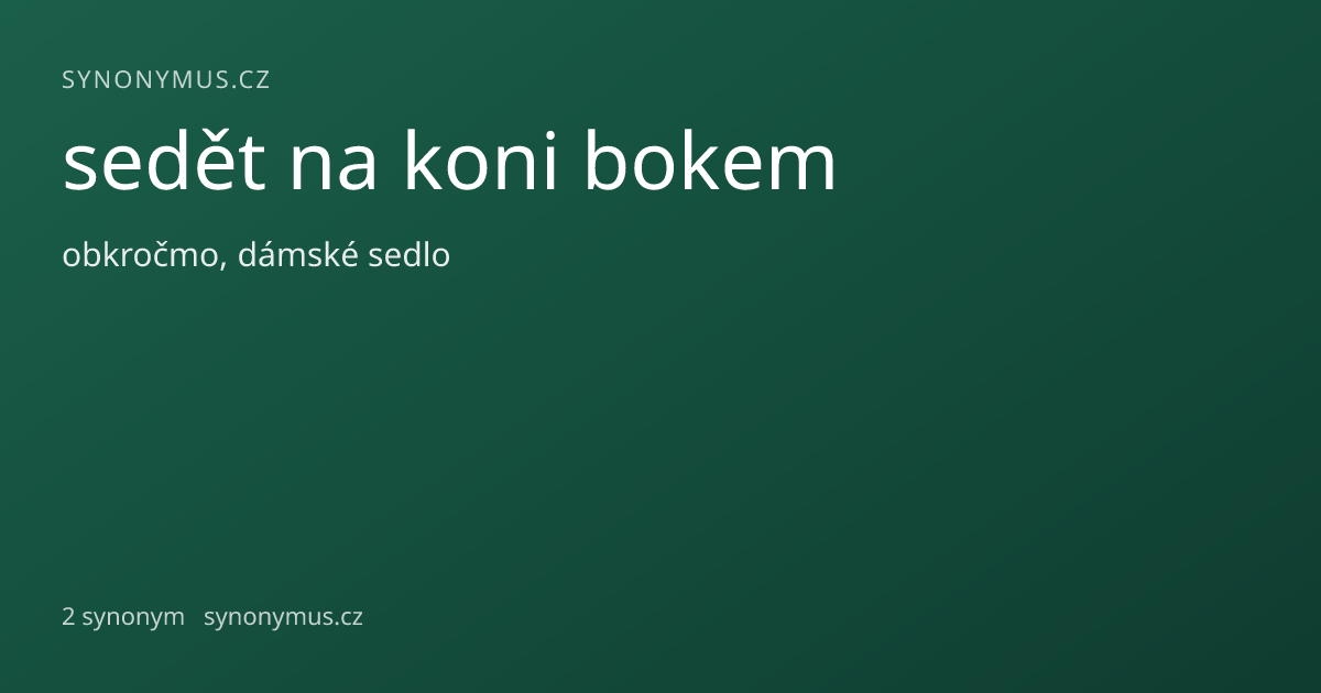 Náhled odkazu: sedět na koni bokem