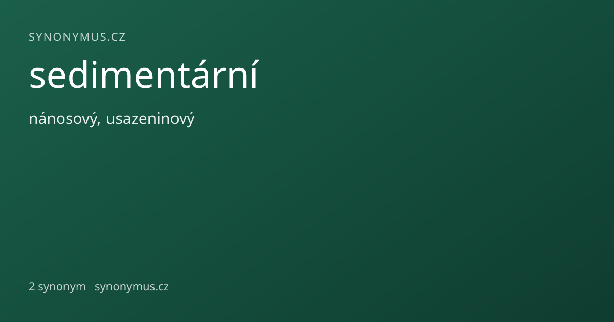 Náhled odkazu: sedimentární