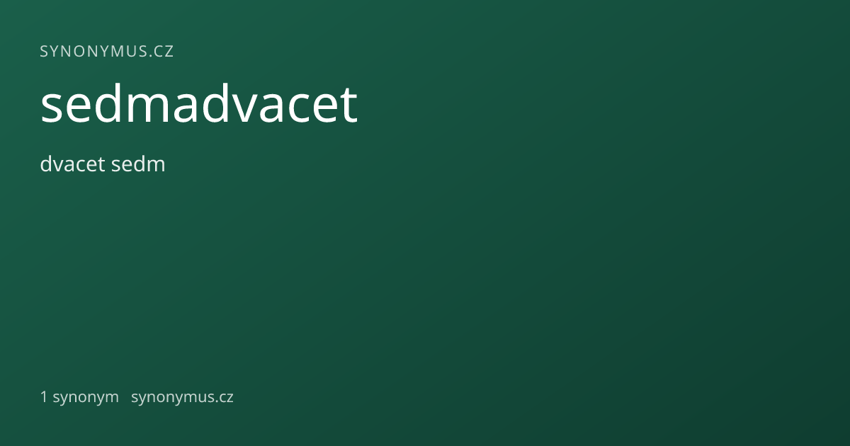 Náhled odkazu: sedmadvacet