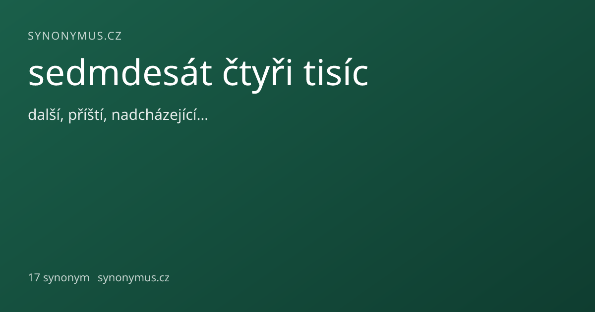 Náhled odkazu: sedmdesát čtyři tisíc