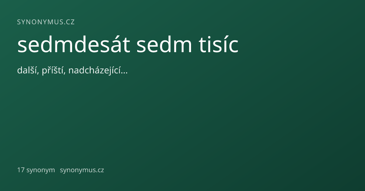 Náhled odkazu: sedmdesát sedm tisíc