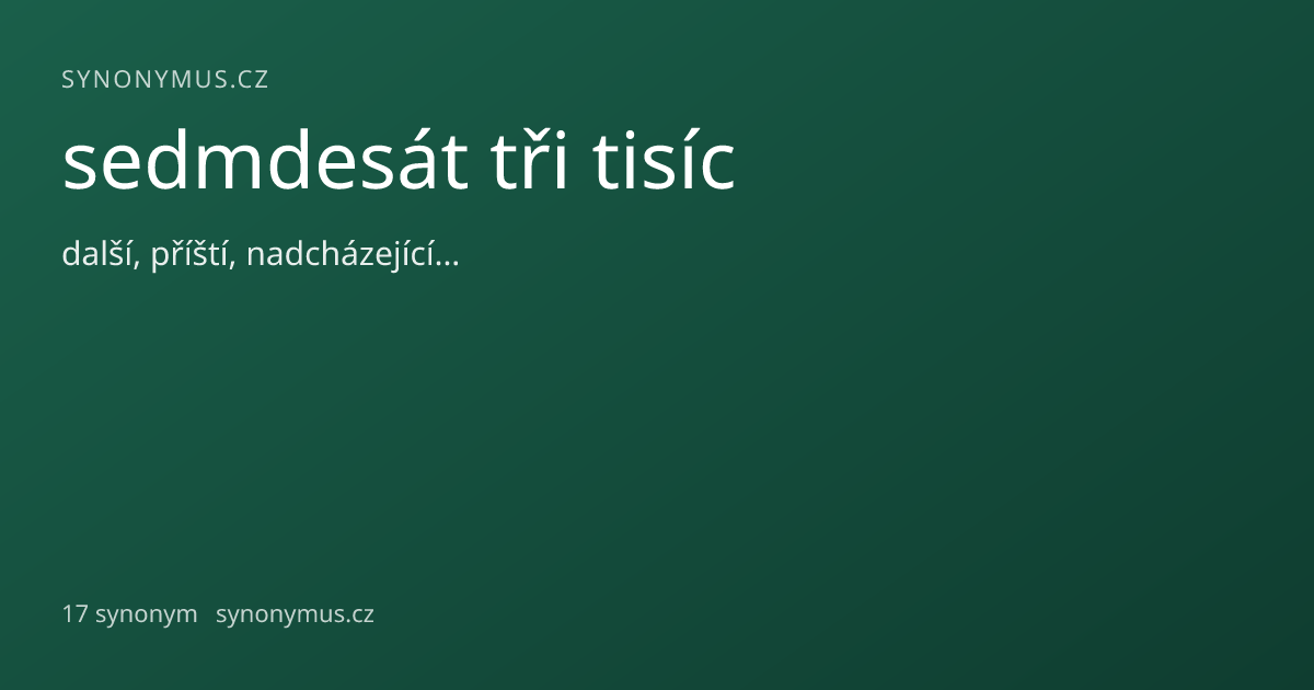 Náhled odkazu: sedmdesát tři tisíc