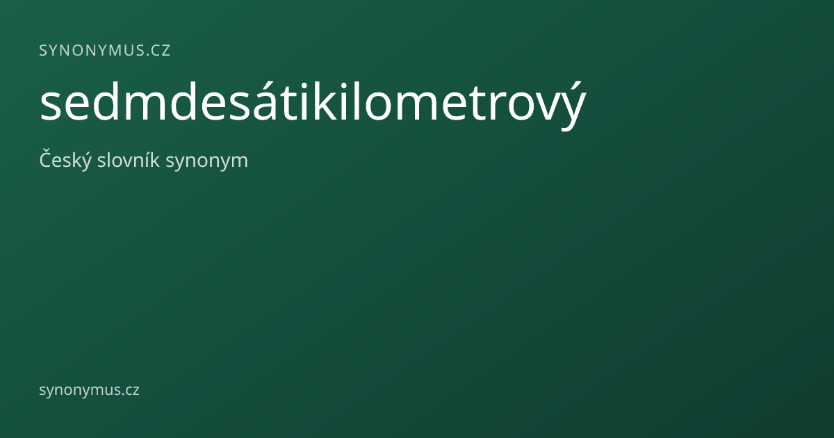 Náhled odkazu: sedmdesátikilometrový