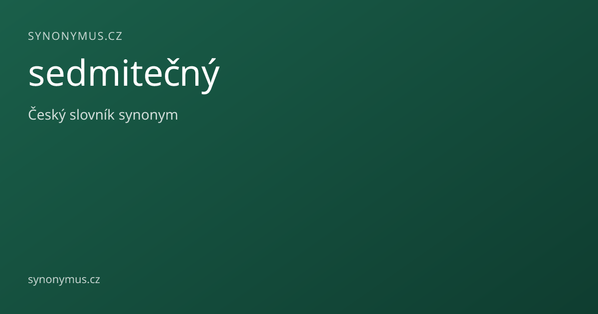 Náhled odkazu: sedmitečný